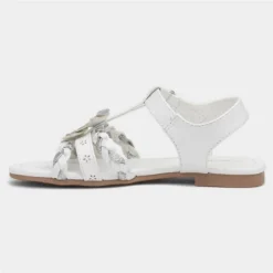 Walkright Kids White And Silver Butterfly Sandals 8 Walkright Kids White And Silver Butterfly Sandals -UK Shoe Sales Store 292084 2 L03.20230209000342