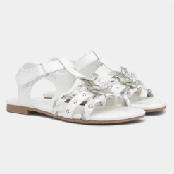 Walkright Kids White And Silver Butterfly Sandals 11 Walkright Kids White And Silver Butterfly Sandals -UK Shoe Sales Store 292084 2 L06.20230209000342