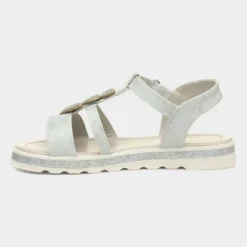 Walkright Girls White Heart Easy Fasten Sandal -UK Shoe Sales Store 29277 2 L03.20220705000218