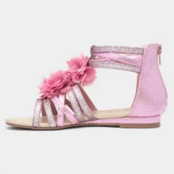 Lilley Girls Pink Glitter Flower Strappy Sandal 8 Lilley Girls Pink Glitter Flower Strappy Sandal -UK Shoe Sales Store 298014 2 L03.20230421000406