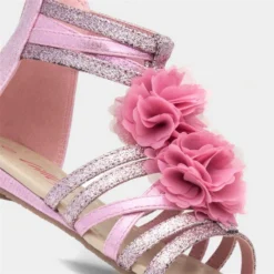 Lilley Girls Pink Glitter Flower Strappy Sandal 10 Lilley Girls Pink Glitter Flower Strappy Sandal -UK Shoe Sales Store 298014 2 L05.20230421000406