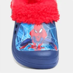 Spiderman Kids Navy Warm Lined Clog -UK Shoe Sales Store 299075 2 L05.20221018000313