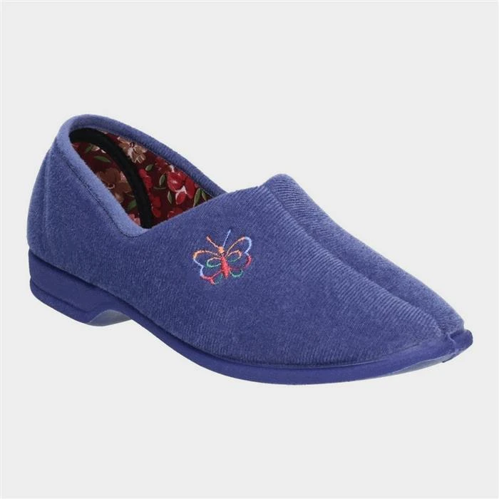 Mirak Womens Bouquet Slipper In Blue 3 Mirak Womens Bouquet Slipper In Blue