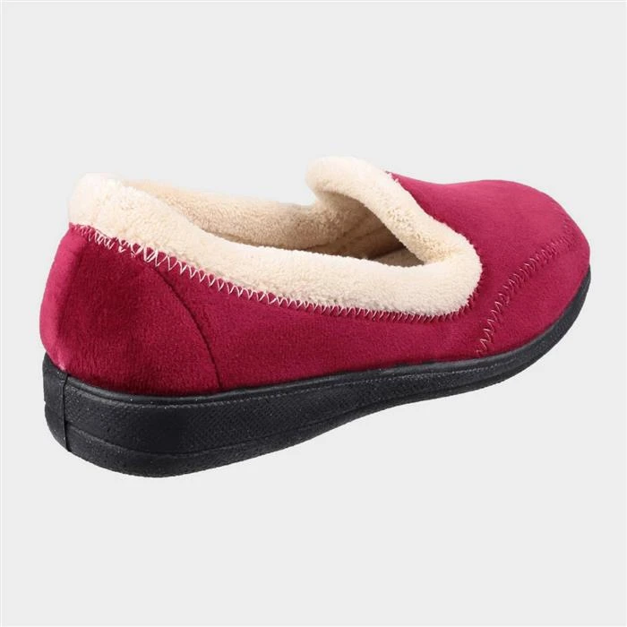 Fleet & Foster Maier Womens Red Slipper 4 Fleet & Foster Maier Womens Red Slipper - Image 2
