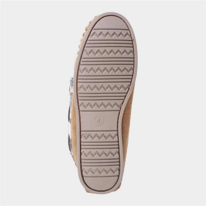 Cotswold Kilkenny Womens Tan Moccasin Slipper 5 Cotswold Kilkenny Womens Tan Moccasin Slipper - Image 3