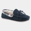 Cotswold Kilkenny Womens Navy Moccasin Slipper -UK Shoe Sales Store 692061 3 L02.20230117000410