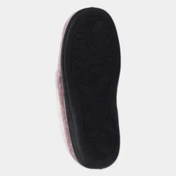 Fleet & Foster Adelaide Womens Pink Velour Slipper -UK Shoe Sales Store 692066 3 L04.20230119000825