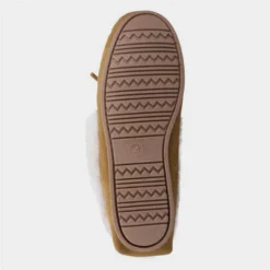 Cotswold Sopworth Womens Tan Moccasin Slipper -UK Shoe Sales Store 692072 3 L04.20230117000410