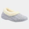 Fleet & Foster Sarina Womens Grey Slipper -UK Shoe Sales Store 692077 3 L02.20230119000827