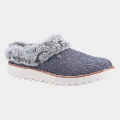 Skechers Mountain Kiss Womens Navy Mule Slipper
