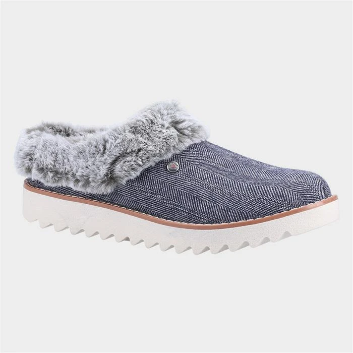 Skechers Mountain Kiss Womens Navy Mule Slipper 3 Skechers Mountain Kiss Womens Navy Mule Slipper