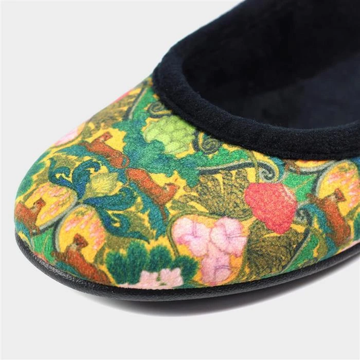 Laurence Llewelyn-Bowen Meribel Green Pump Slipper 5 Laurence Llewelyn-Bowen Meribel Green Pump Slipper - Image 3