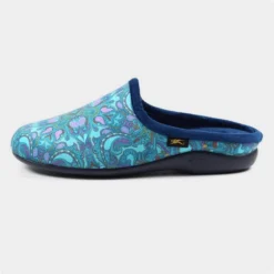 Laurence Llewelyn-Bowen Ivana Blue Mule Slipper 6 Laurence Llewelyn-Bowen Ivana Blue Mule Slipper -UK Shoe Sales Store 692097 3 L03.20220620000302