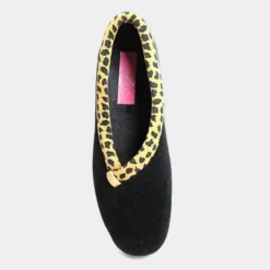 Lunar Paloma Womens Black Leopard Print Slipper 7 Lunar Paloma Womens Black Leopard Print Slipper -UK Shoe Sales Store 692104 3 L04.20221019000252