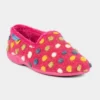 Lunar Helix Womens Pink Spot Slippers -UK Shoe Sales Store 692108 3 L02.20221126000136
