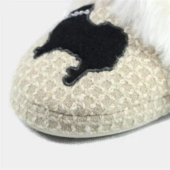 Lazy Dogz Cookie Womens Beige Faux Fur Slipper -UK Shoe Sales Store 692151 3 L04.20221225000420