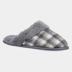Fleet & Foster Neath Womens Grey Mule Slipper