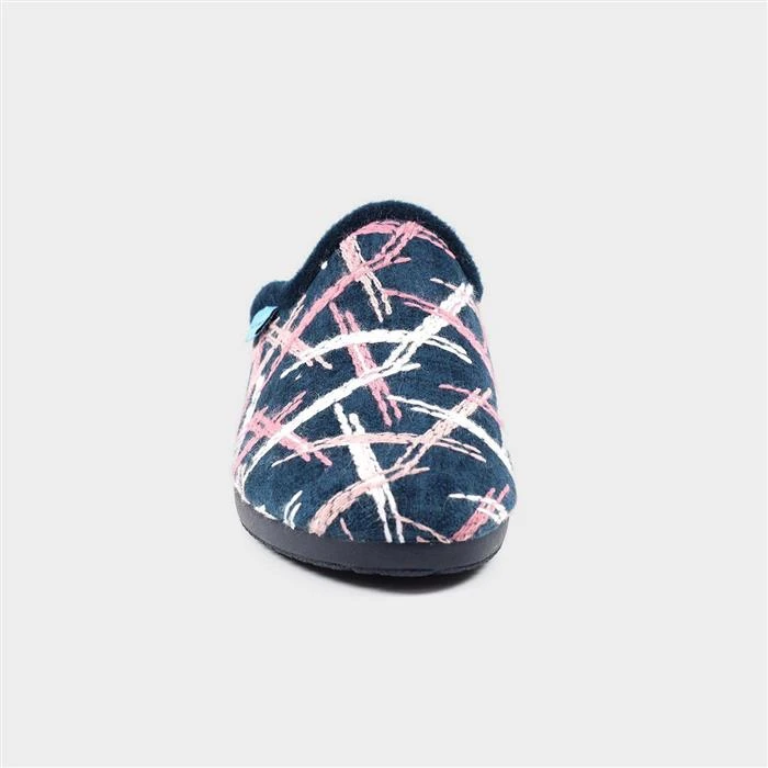 Lunar Erin Womens Navy Mule Slipper 3 Lunar Erin Womens Navy Mule Slipper