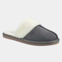 Hush Puppies Arianna Womens Grey Mule Slipper