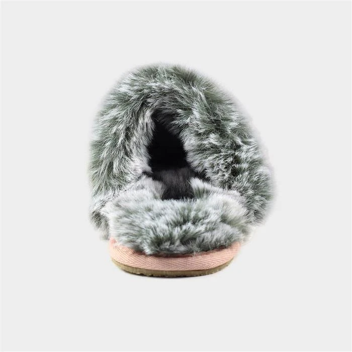 Lazy Dogz Poppy Womens Pink Faux Fur Mule 4 Lazy Dogz Poppy Womens Pink Faux Fur Mule - Image 2