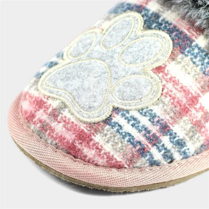 Lazy Dogz Poppy Womens Pink Faux Fur Mule 5 Lazy Dogz Poppy Womens Pink Faux Fur Mule - Image 3
