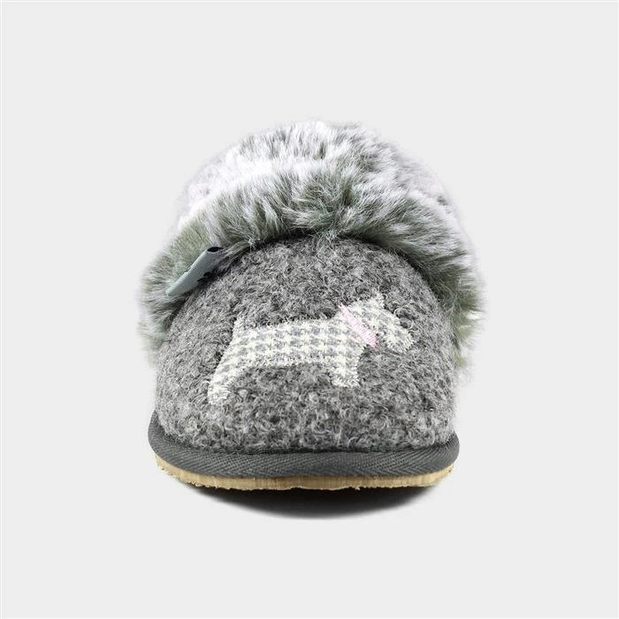 Lazy Dogz Scottie III Womens Grey Faux Fur Mule 2 Lazy Dogz Scottie III Womens Grey Faux Fur Mule