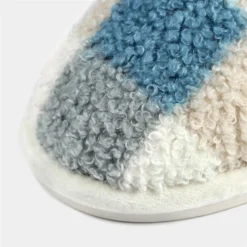 Lunar Kayden Womens Blue Multi Mule Slipper -UK Shoe Sales Store 693118 3 L04.20221223000529