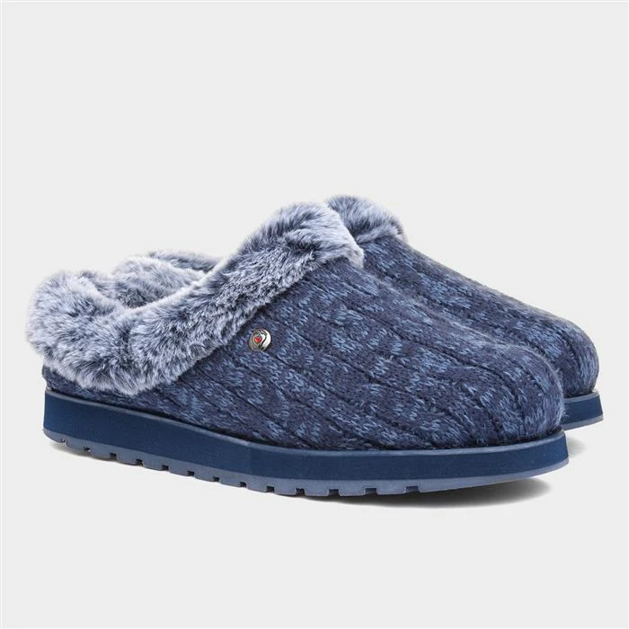 Skechers Keepsakes Ice Angel Womens Navy Slipper 7 Skechers Keepsakes Ice Angel Womens Navy Slipper - Image 5