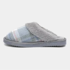 Jo & Joe Shetland Womens Slate Grey Mule Slipper -UK Shoe Sales Store 695003 2 L03.20221214000557