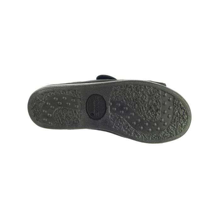GBS Brompton Womens Black Easy Fasten Slipper 5 GBS Brompton Womens Black Easy Fasten Slipper - Image 3