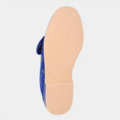 GBS Wilma Womens Blue Wide Fit Slipper -UK Shoe Sales Store 699082 3 L04.20230802000203