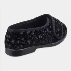 GBS Nola Womens Black Extra Wide Fit Slipper 6 GBS Nola Womens Black Extra Wide Fit Slipper -UK Shoe Sales Store 699088 3 L03.20230802000202