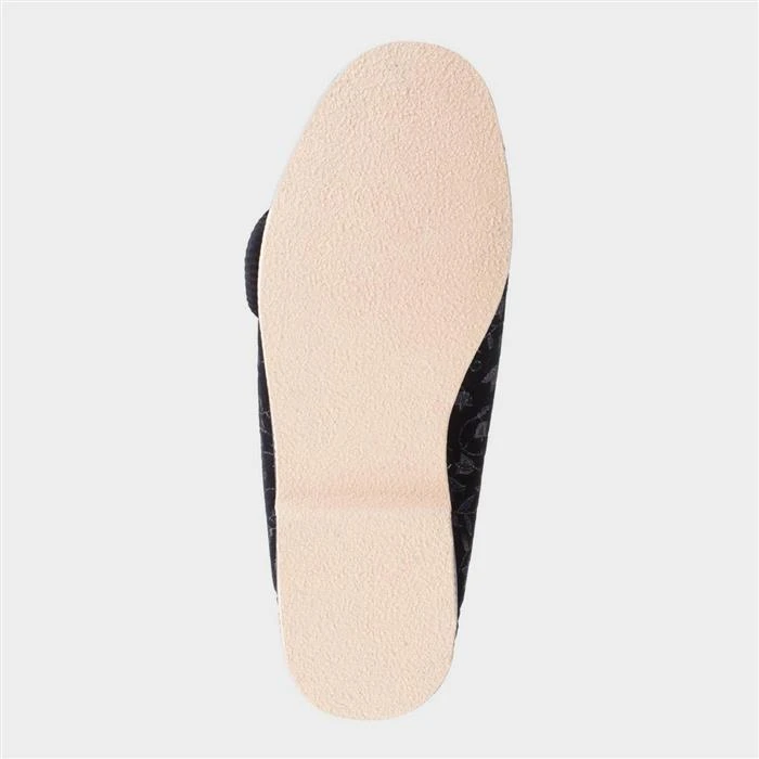 GBS Nola Womens Black Extra Wide Fit Slipper 5 GBS Nola Womens Black Extra Wide Fit Slipper - Image 3