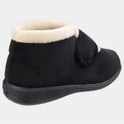 Fleet & Foster Levitt Womens Black Bootie Slipper