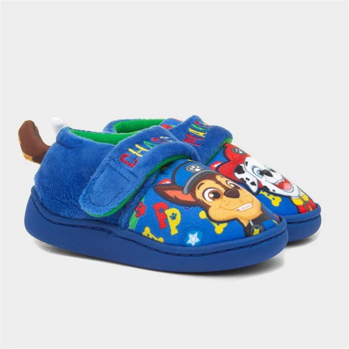 Paw Patrol Kids Blue Easy Fasten Slipper 7 Paw Patrol Kids Blue Easy Fasten Slipper - Image 5