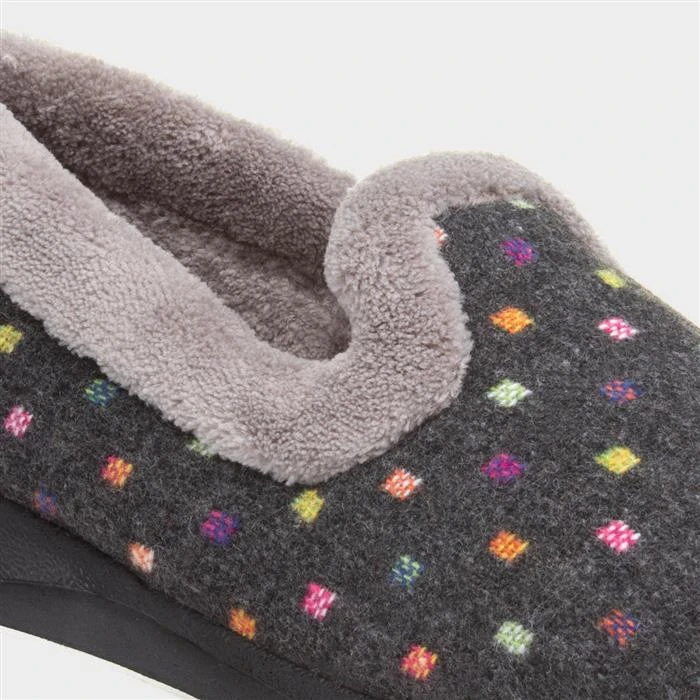 Padders Repose Womens Grey Full Slipper 6 Padders Repose Womens Grey Full Slipper - Image 4
