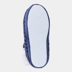 Divaz Saturn Womens Navy Knitted Bootie Slipper -UK Shoe Sales Store 699326 3 L04.20230118000308