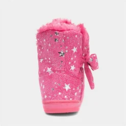 Jo & Joe Tinkerbell Girls Pink Star Bootie Slipper -UK Shoe Sales Store 699391 2 L04.20221208000111