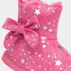 Jo & Joe Tinkerbell Girls Pink Star Bootie Slipper -UK Shoe Sales Store 699391 2 L05.20221208000111