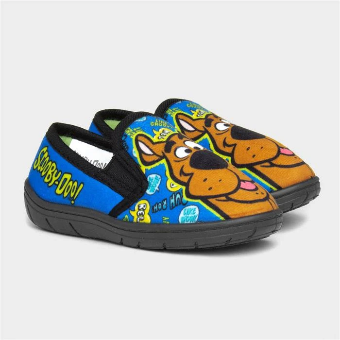 Scooby-Doo Scooby Doo Kids Blue Easy Fasten Slipper 7 Scooby-Doo Scooby Doo Kids Blue Easy Fasten Slipper - Image 5