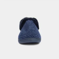 Padders Misha Womens Navy Popcorn Slipper