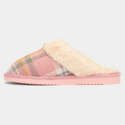 Jo & Joe Shetland Womens Pink Mule Slipper -UK Shoe Sales Store 699485 2 L03.20230801000113