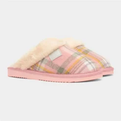 Jo & Joe Shetland Womens Pink Mule Slipper -UK Shoe Sales Store 699485 2 L06.20230801000113