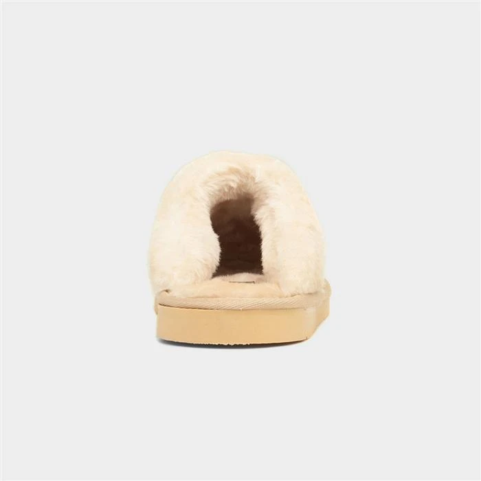 Jo & Joe Shetland Womens Oatmeal Mule Slipper 5 Jo & Joe Shetland Womens Oatmeal Mule Slipper - Image 3