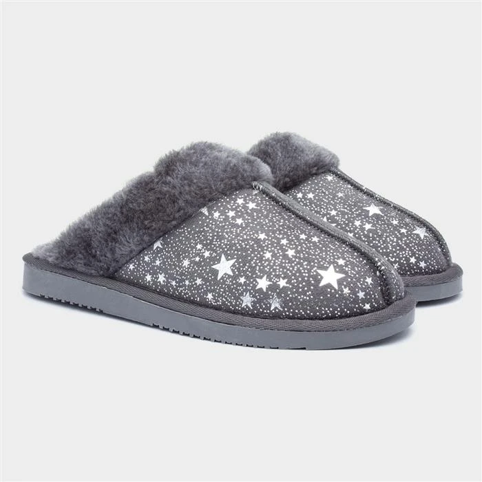 Jo & Joe Tiggi Womens Grey Star Mule 7 Jo & Joe Tiggi Womens Grey Star Mule - Image 5