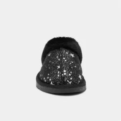 Jo & Joe Tiggi Womens Black Star Mule Slippers