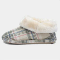 Jo & Joe Glenroyal Womens Oatmeal Tartan Bootie -UK Shoe Sales Store 699495 2 L03.20230308000136