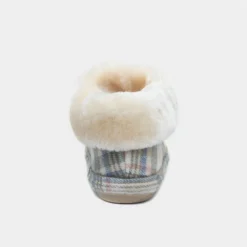 Jo & Joe Glenroyal Womens Oatmeal Tartan Bootie -UK Shoe Sales Store 699495 2 L04.20230308000136