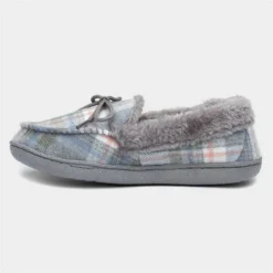 Jo & Joe Pembroke Womens Grey Tartan Moccasin 8 Jo & Joe Pembroke Womens Grey Tartan Moccasin -UK Shoe Sales Store 699507 2 L03.20230308000320