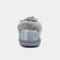 Jo & Joe Pembroke Womens Grey Tartan Moccasin 9 Jo & Joe Pembroke Womens Grey Tartan Moccasin -UK Shoe Sales Store 699507 2 L04.20230308000320